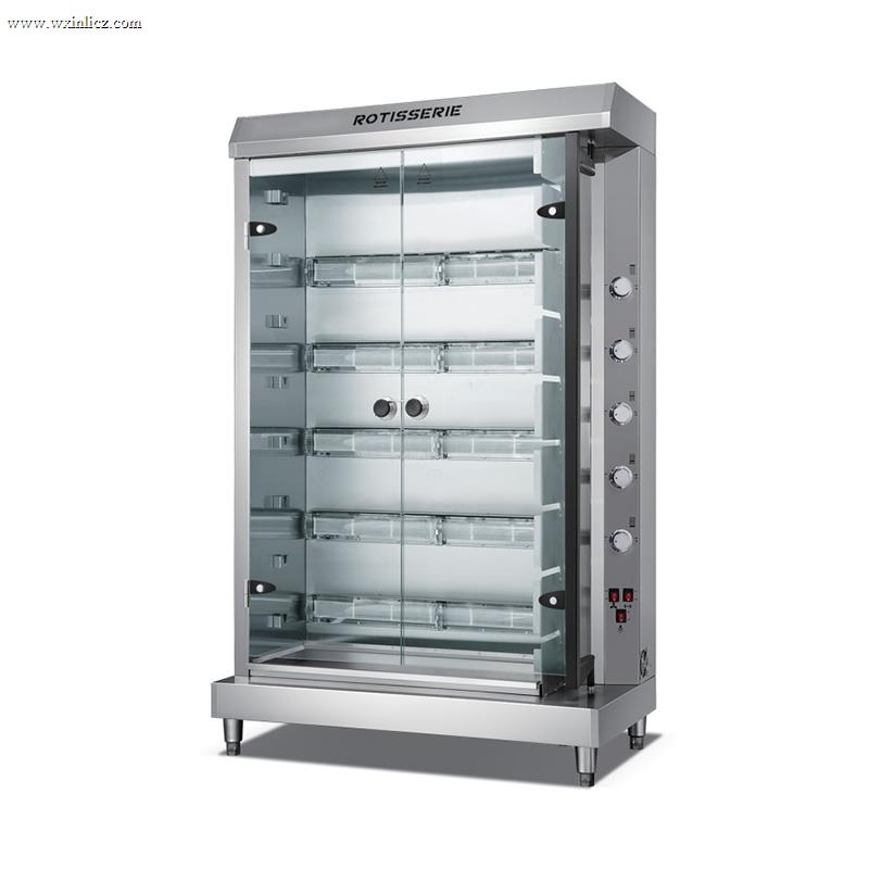 Stainless Steel Commercial Kitchen Electric Chicken Rotisserie Machine