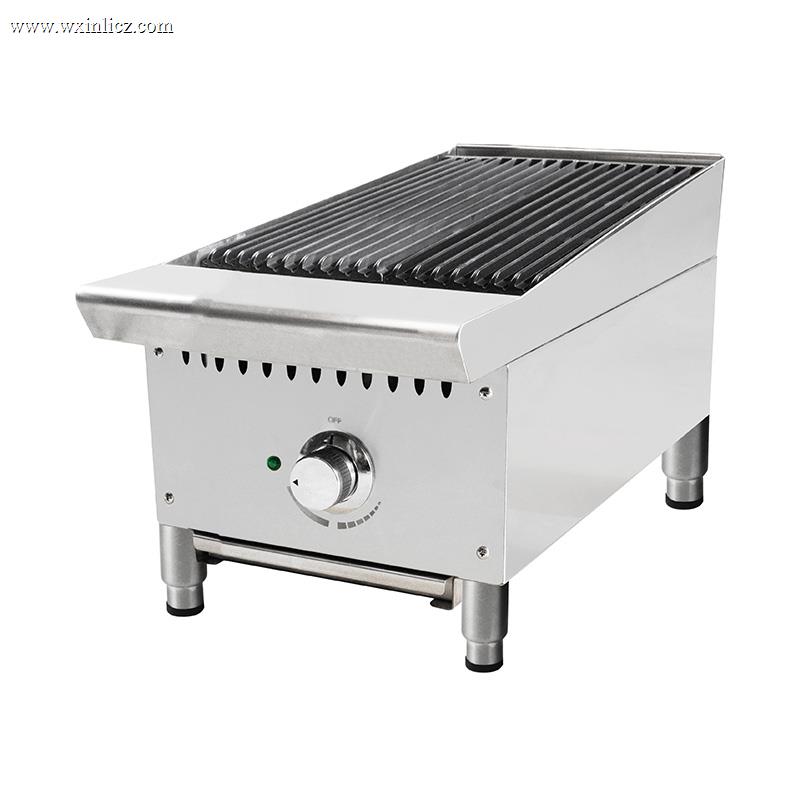 Natural Gas/LPG Lava Rock Grill With Burners Outdoor Indoor Kitchen Machine