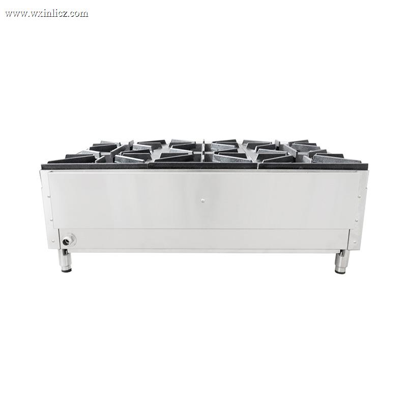 Stainless Steel Commercial Kitchen Natural Gas/LPG Desktop Stove Machine