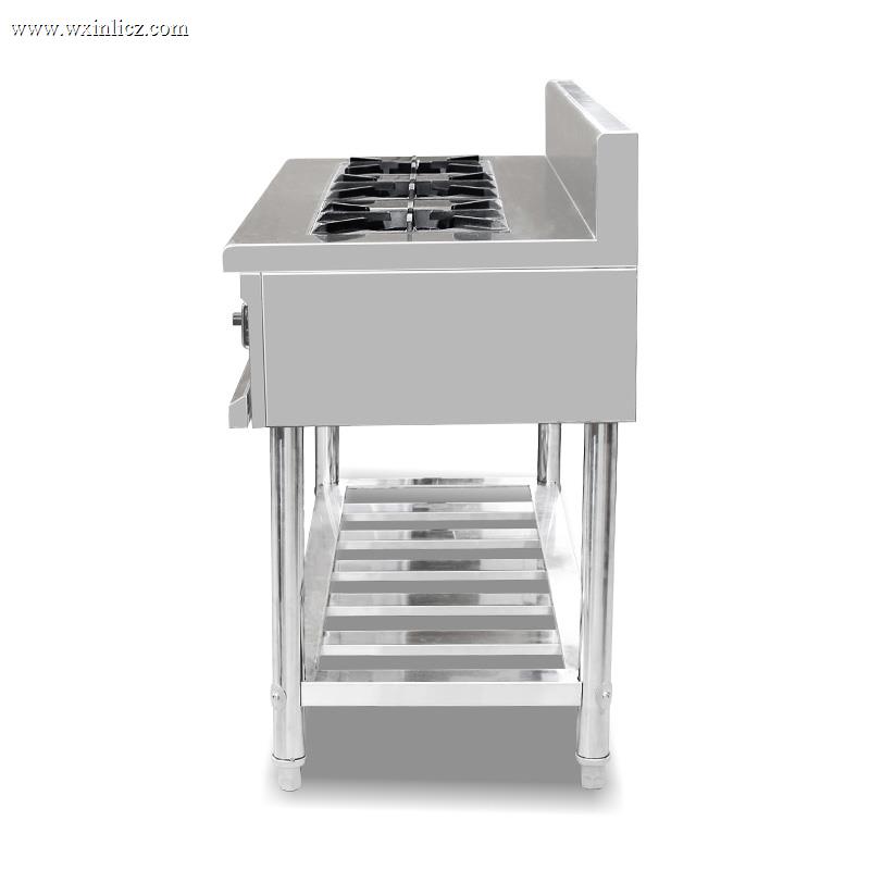 Stainless Steel Commercial Kitchen Natural Gas/LPG Stove Machine