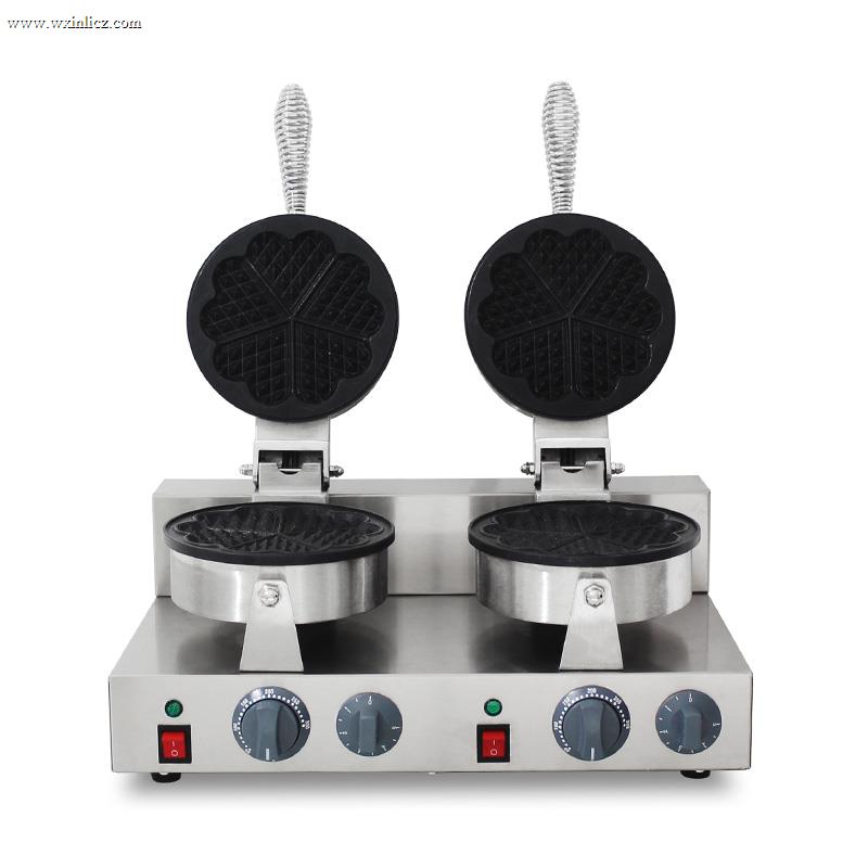 Stainless Steel Commercial Restaurant Electric Waffle Maker Machine