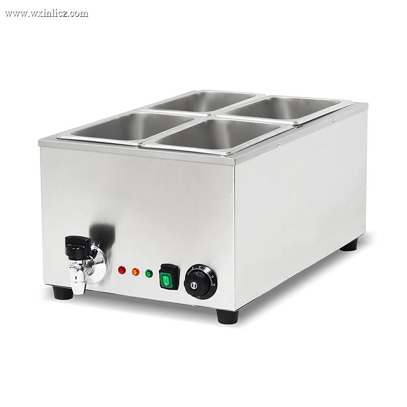 Stainless Steel Commercial Electric Bain Marie Kitchen Machine With Anti-Dry Protective Heater
