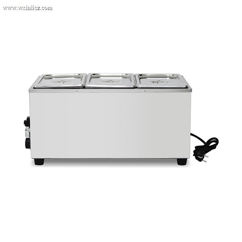 Stainless Steel Commercial Electric Bain Marie Kitchen Machine With Anti-Dry Protective Heater