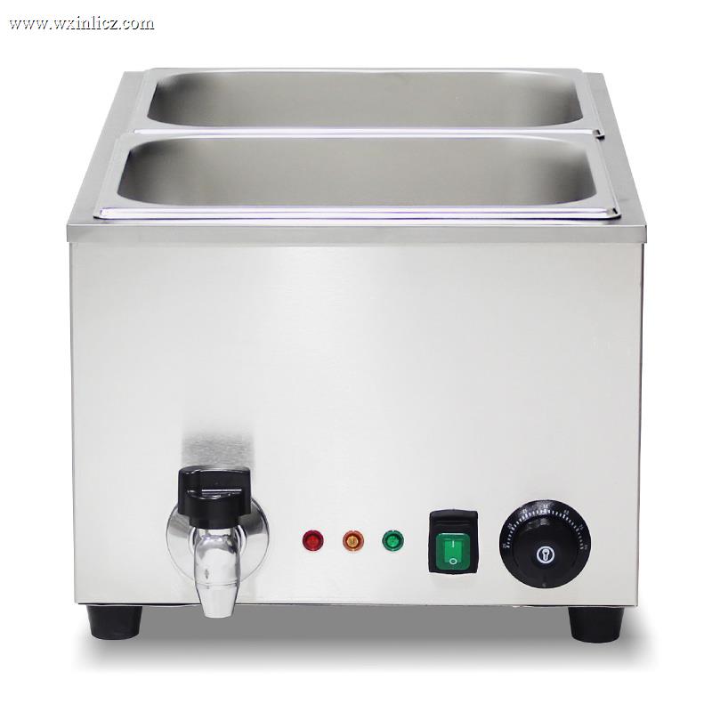 Stainless Steel Commercial Electric Bain Marie Kitchen Machine With Anti-Dry Protective Heater